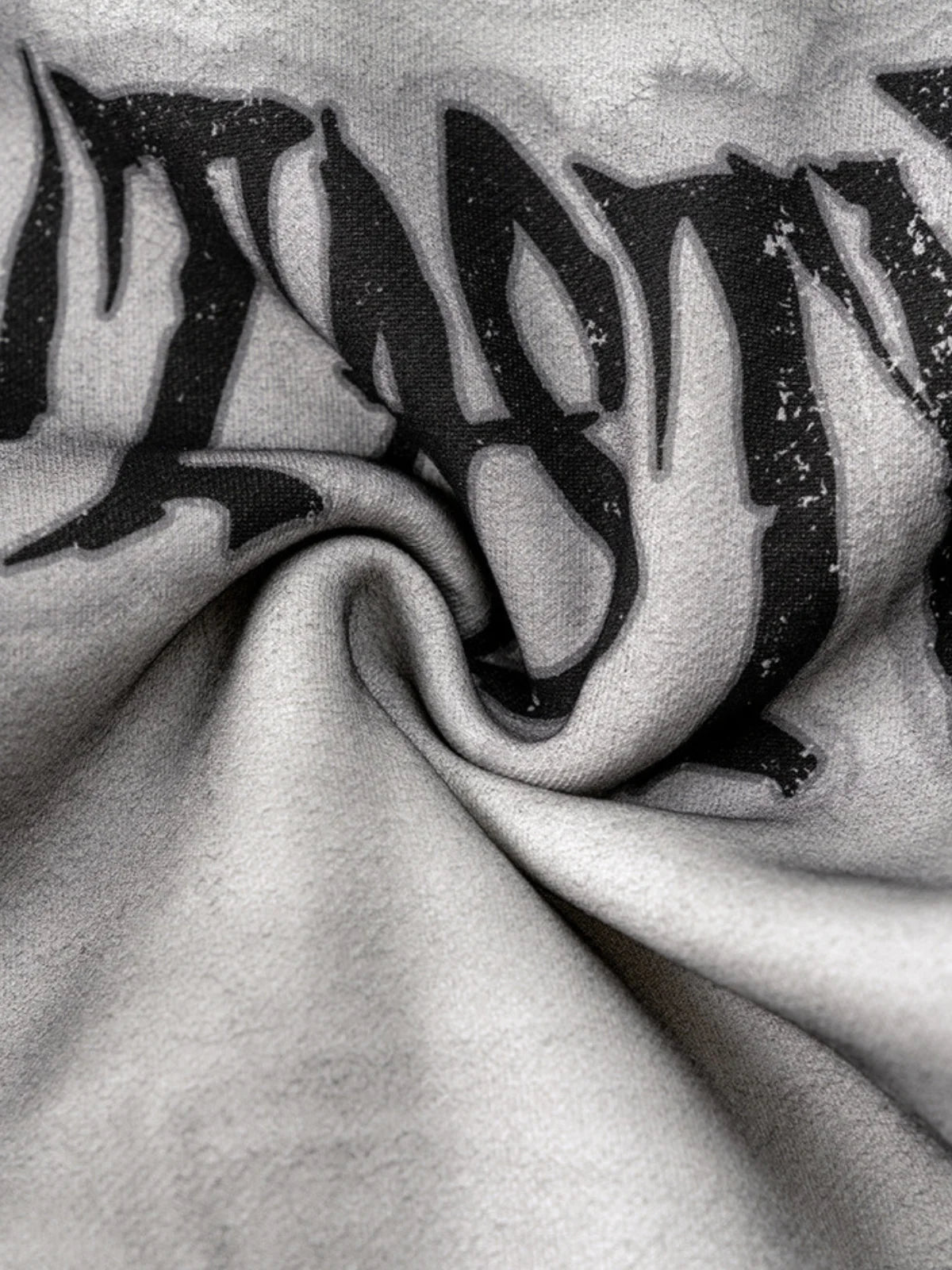 Bluza z kapturem oversize z nadrukiem na zamek FANTASTIC